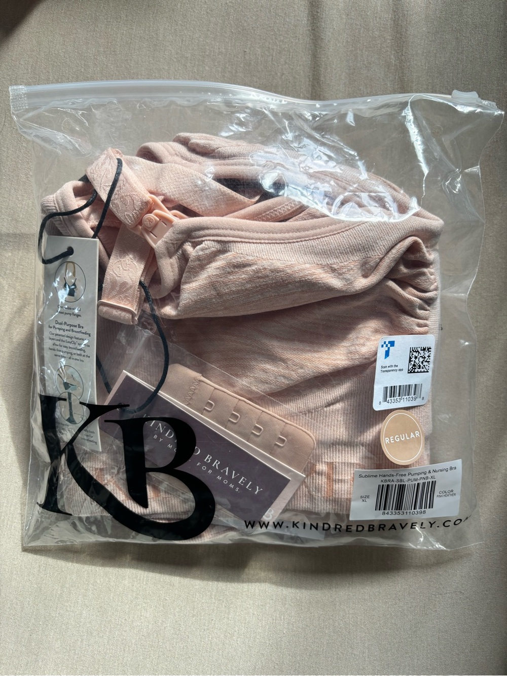 Kindred Bravely Sublime Hands Free Pumping & Nursing - Pink